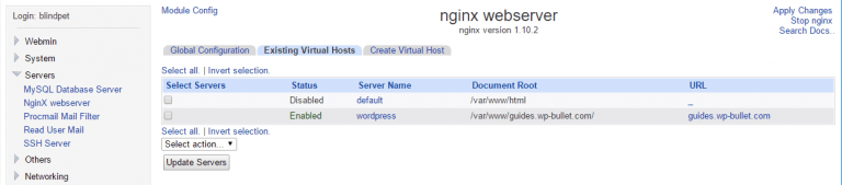 webmin nginx